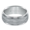 Triton Bright Finish Coin Edge Center Wedding Band