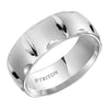 Triton Brush Finish Bright Cuts Contemporary Wedding Band