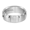 Triton Brush Finish Bright Cuts Contemporary Wedding Band