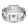 Triton Brush Finish Bright Cuts Contemporary Wedding Band