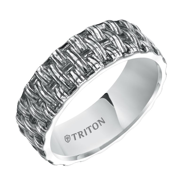 Triton Woven Contemporary Wedding Band