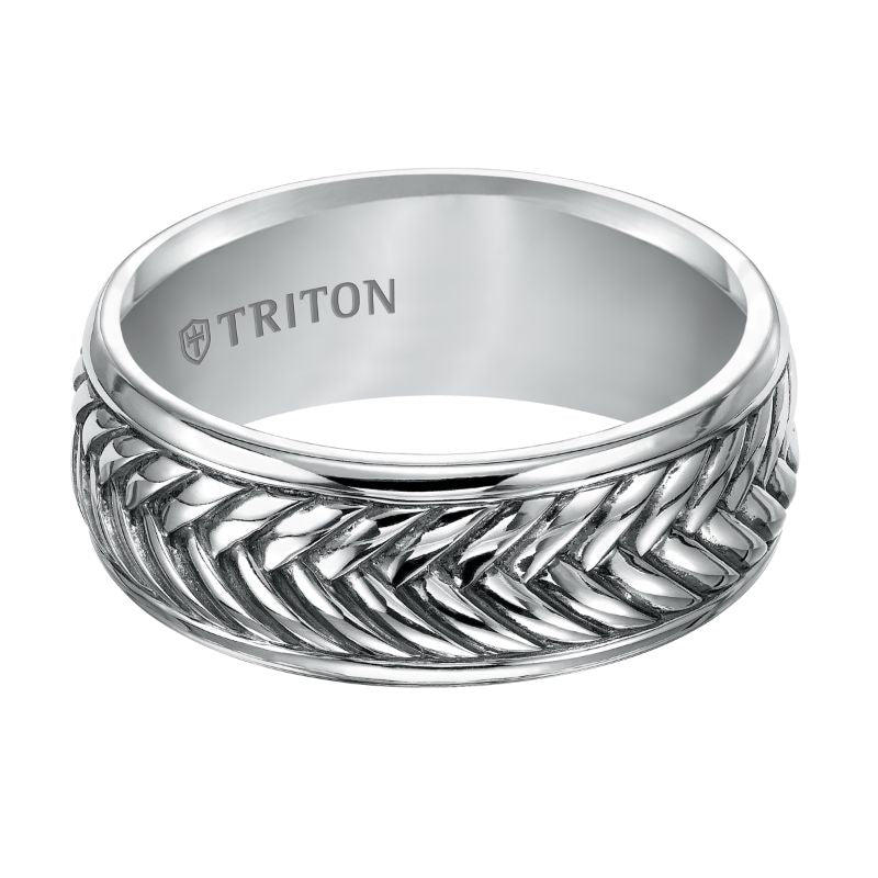 Triton Woven Contemporary Wedding Band