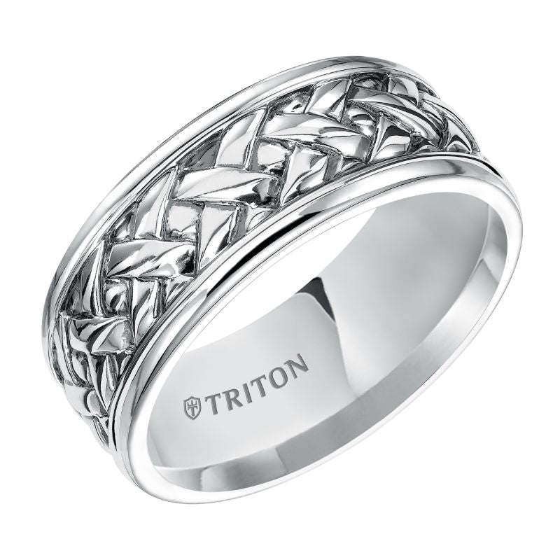 Triton Woven Contemporary Wedding Band