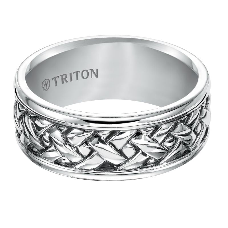 Triton Woven Contemporary Wedding Band