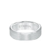 Triton Brush Finish Bevel Edge Classic Wedding Band