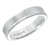 Triton Roll Edge Satin Center Classic Wedding Band