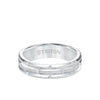 Triton Bevel Edge Brick Pattern Classic Wedding Band