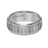 Triton Round Edge Wavy Sand Center Wedding Band