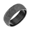 Triton Edge To Edge Hammered Center Wedding Band