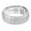 Triton Edge To Edge Hammered Center Wedding Band