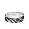 Triton Brush Finish Round Edge Contemporary Wedding Band