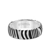 Triton Brush Finish Round Edge Contemporary Wedding Band