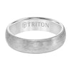 Triton Crystaline Finish Roll Edge Classic Wedding Band