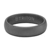 Triton Sandblast Finish Roll Edge Classic Wedding Band