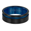 Triton Satin Finish Round Edge Contemporary Wedding Band