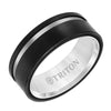 Triton Satin Finish Round Edge Contemporary Wedding Band