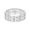 Triton Satin Finish Steel Edge Contemporary Wedding Band