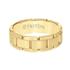 Triton Satin Finish Steel Edge Contemporary Wedding Band