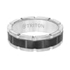 Triton Flat Edge Contemporary Wedding Band