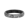 Triton Flat Edge Meteorite Top Contemporary Wedding Band