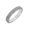 Triton Bevel Edge Meteorite Top Contemporary Wedding Band