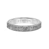 Triton Bevel Edge Meteorite Top Contemporary Wedding Band