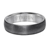 Triton Brush Finish Flat Edge Contemporary Wedding Band