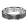 Triton Satin Finish Bevel Edge Contemporary Wedding Band