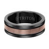 Triton Brush Finish Flat Edge Contemporary Wedding Band