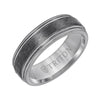 Triton Brush Finish Round Edge Contemporary Wedding Band