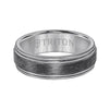 Triton Brush Finish Round Edge Contemporary Wedding Band