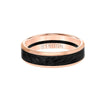 Triton Bevel Edge Forged Carbon Contemporary Wedding Band