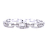 White Gold Diamond Cable Bracelet 4.55ct