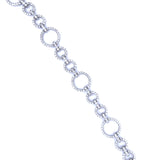 White Gold Circular Diamond Bracelet 2.25ct