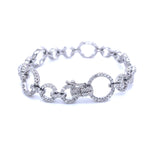 White Gold Circular Diamond Bracelet 2.25ct