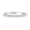 Artcarved Bridal Mounted with Side Stones Classic Lyric Diamond Wedding Band Loni 14K White Gold