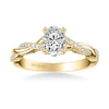 Artcarved Bridal Semi-Mounted with Side Stones Contemporary Lyric Engagement Ring Tilda 18K Yellow Gold