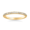 Artcarved Bridal Mounted with Side Stones Classic Diamond Wedding Band 14K Yellow Gold