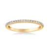 Artcarved Bridal Mounted with Side Stones Contemporary Diamond Wedding Band 14K Yellow Gold