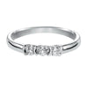 Artcarved Bridal Mounted with Side Stones Contemporary Diamond Wedding Band Adriana 14K White Gold