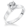 Artcarved Bridal Mounted with CZ Center Classic Solitaire Engagement Ring Claire 14K White Gold