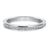 Artcarved Bridal Mounted with Side Stones Classic Diamond Wedding Band Claire 14K White Gold