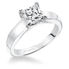 Artcarved Bridal Mounted with CZ Center Classic Solitaire Engagement Ring Hannah 14K White Gold