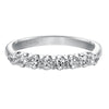 Artcarved Bridal Mounted with Side Stones Classic Diamond Wedding Band Maddie 14K White Gold