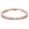 Artcarved Bridal Mounted with Side Stones Classic Diamond Wedding Band Juliet 14K Rose Gold