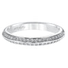 Artcarved Bridal Mounted with Side Stones Contemporary Diamond Wedding Band Charly 14K White Gold