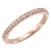 Artcarved Bridal Mounted with Side Stones Contemporary Floral Diamond Wedding Band Phoebe 14K Rose Gold