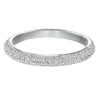 Artcarved Bridal Mounted with Side Stones Classic Diamond Wedding Band Colleen 14K White Gold