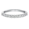 Artcarved Bridal Mounted with Side Stones Classic Diamond Engagement Ring Leandra 14K White Gold