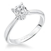 Artcarved Bridal Mounted with CZ Center Classic Solitaire Engagement Ring Paige 14K White Gold